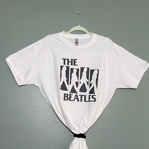 Abbey Road Crosswalk The Beatles Handmade Custom Shirt Sublimation Rock n Roll L - Picture 2 of 9